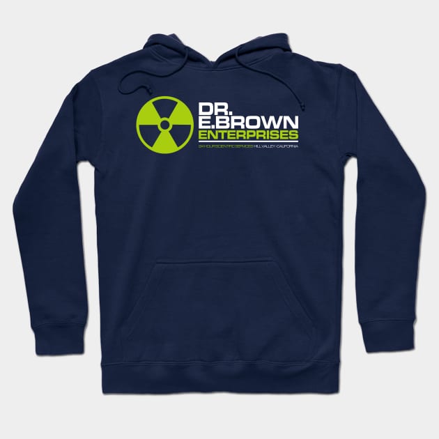 Back to the Future Dr. E. Brown Enterprises Hoodie by Meta Cortex